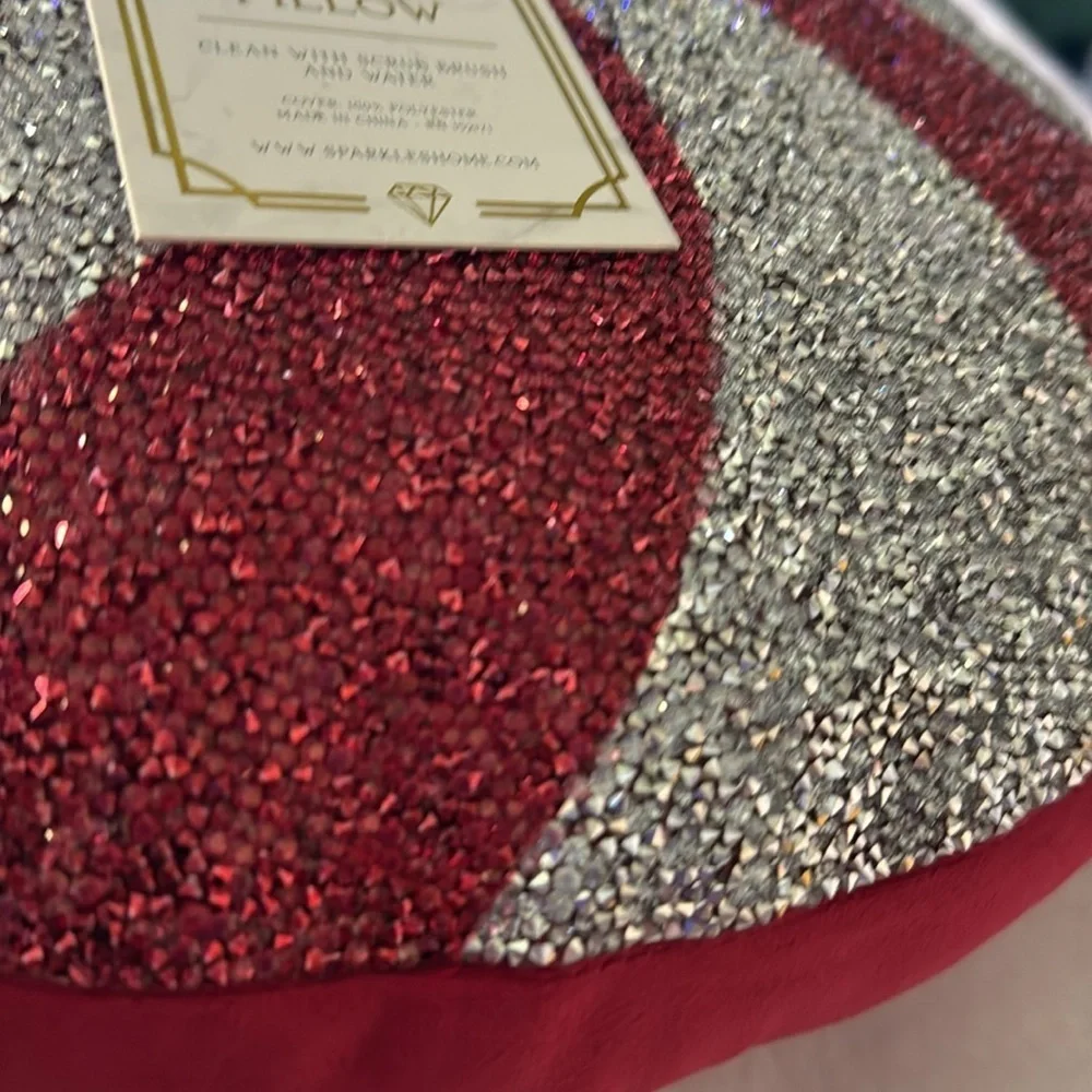 Sparkles Home luminous Christmas Peppermint Pillow
